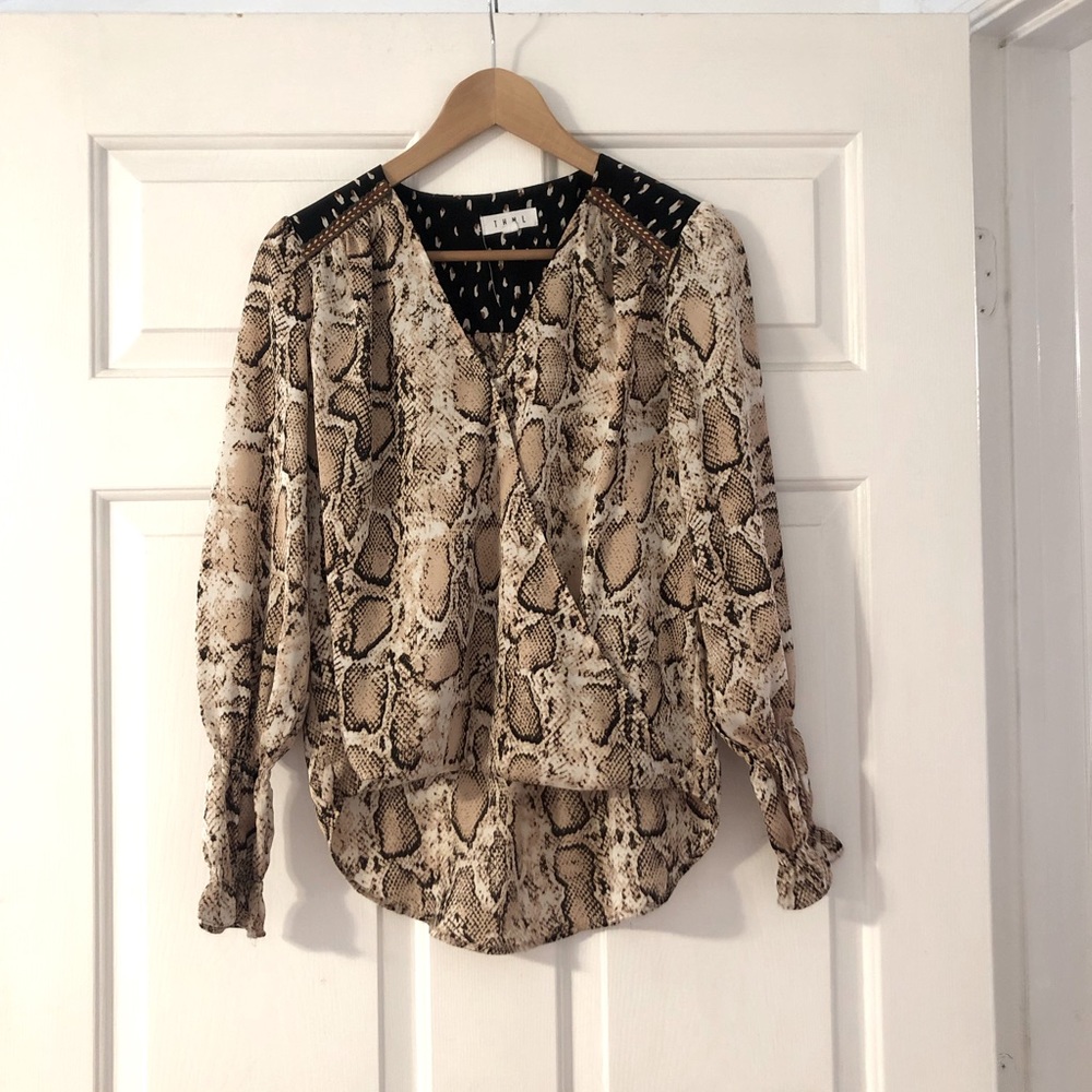 THML Snake print blouse